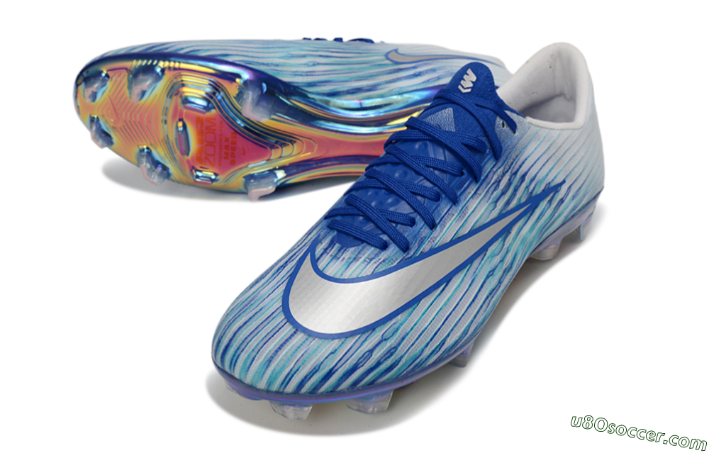 Nike Air Zoom Mercurial Superfly 11 FG Firm Ground Soccer Cleats - Blue/Electric Blue/Iridescent White 3
