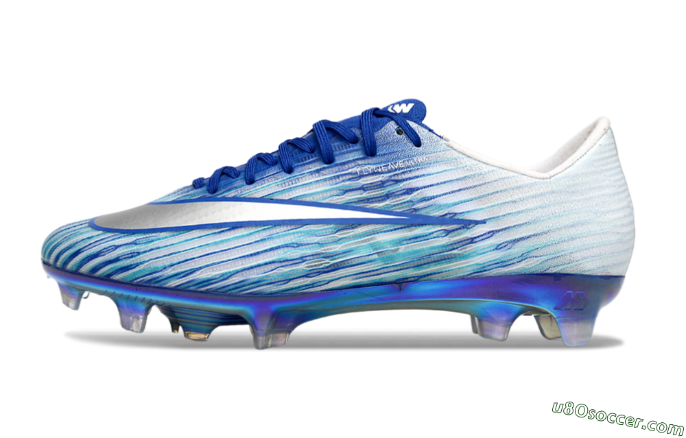 Nike Air Zoom Mercurial Superfly 11 FG Firm Ground Soccer Cleats - Blue/Electric Blue/Iridescent White 2