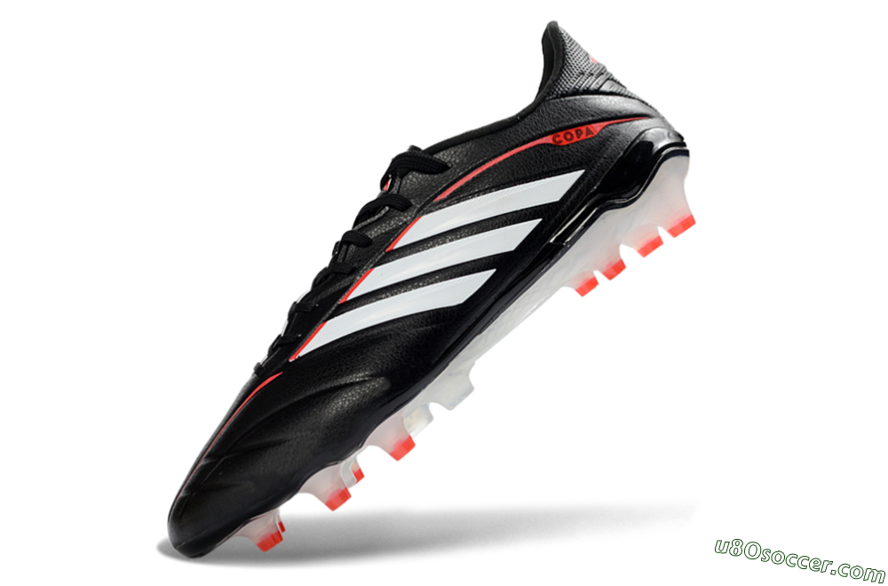 Adidas Copa Pure 4 Elite FG Firm Ground Soccer Cleats - Black/Crimson Red/White 5