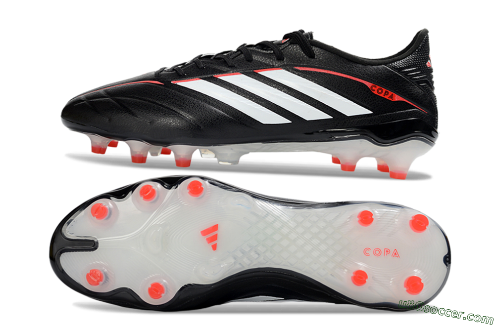 Adidas Copa Pure 4 Elite FG Firm Ground Soccer Cleats - Black/Crimson Red/White 0