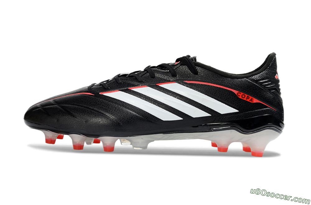 Adidas Copa Pure 4 Elite FG Firm Ground Soccer Cleats - Black/Crimson Red/White 2