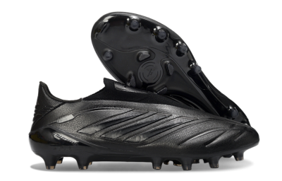 Adidas Copa Pure 4 Elite Laceless FG Firm Ground Soccer Cleats - Black/Midnight Black/Stealth Black