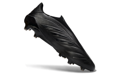 Adidas Copa Pure 4 Elite Laceless FG Firm Ground Soccer Cleats - Black/Midnight Black/Stealth Black