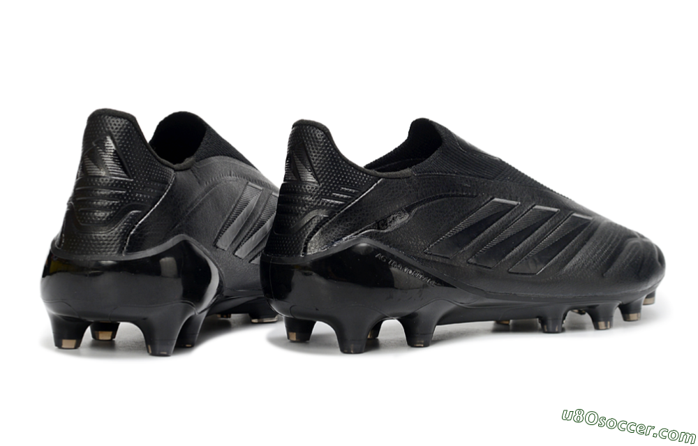 Adidas Copa Pure 4 Elite Laceless FG Firm Ground Soccer Cleats - Black/Midnight Black/Stealth Black 6