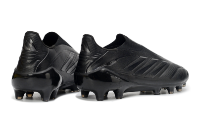 Adidas Copa Pure 4 Elite Laceless FG Firm Ground Soccer Cleats - Black/Midnight Black/Stealth Black