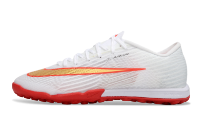 Nike Air Zoom Mercurial Superfly 11 TF Artificial Turf Soccer Shoes - White/Fiery Red/Metallic Gold