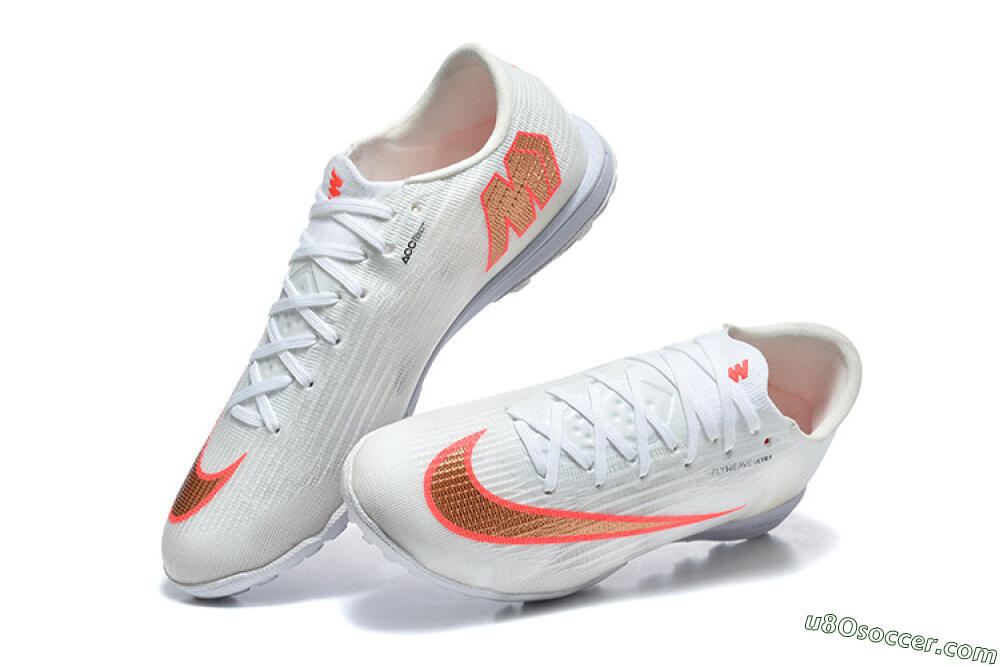 Nike Air Zoom Mercurial Superfly 11 TF Artificial Turf Soccer Shoes - White/Crimson Blaze/Soft Silver 6