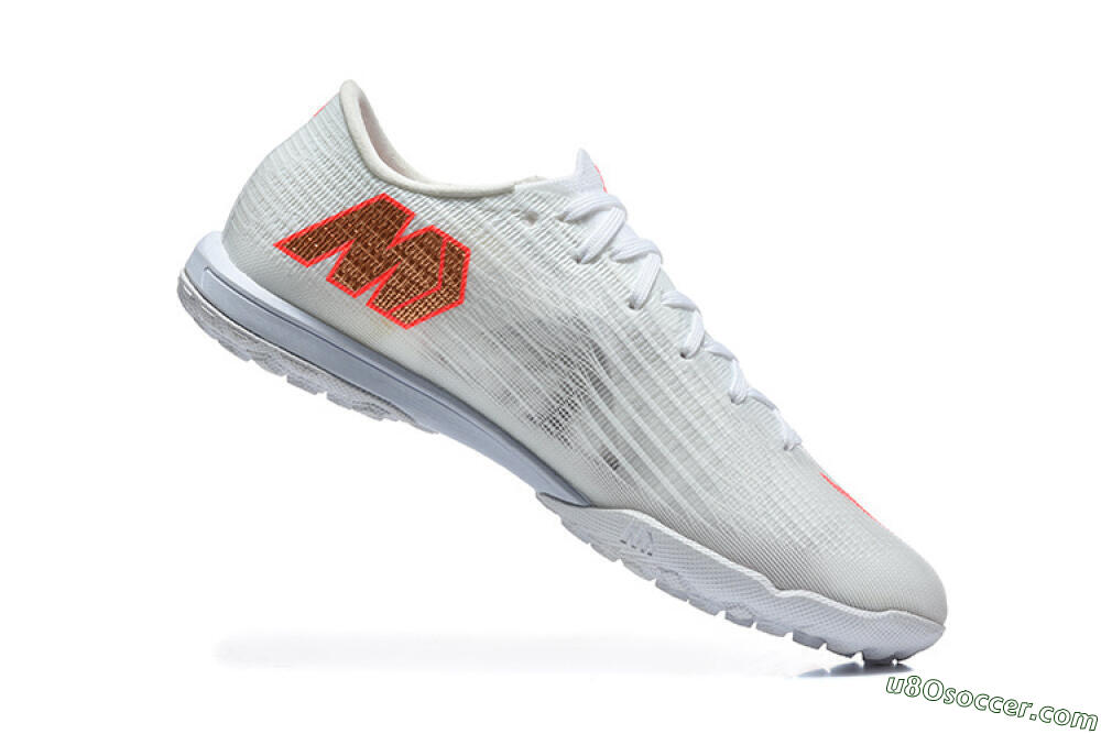Nike Air Zoom Mercurial Superfly 11 TF Artificial Turf Soccer Shoes - White/Crimson Blaze/Soft Silver 7