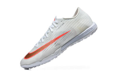 Nike Air Zoom Mercurial Superfly 11 TF Artificial Turf Soccer Shoes - White/Crimson Blaze/Soft Silver