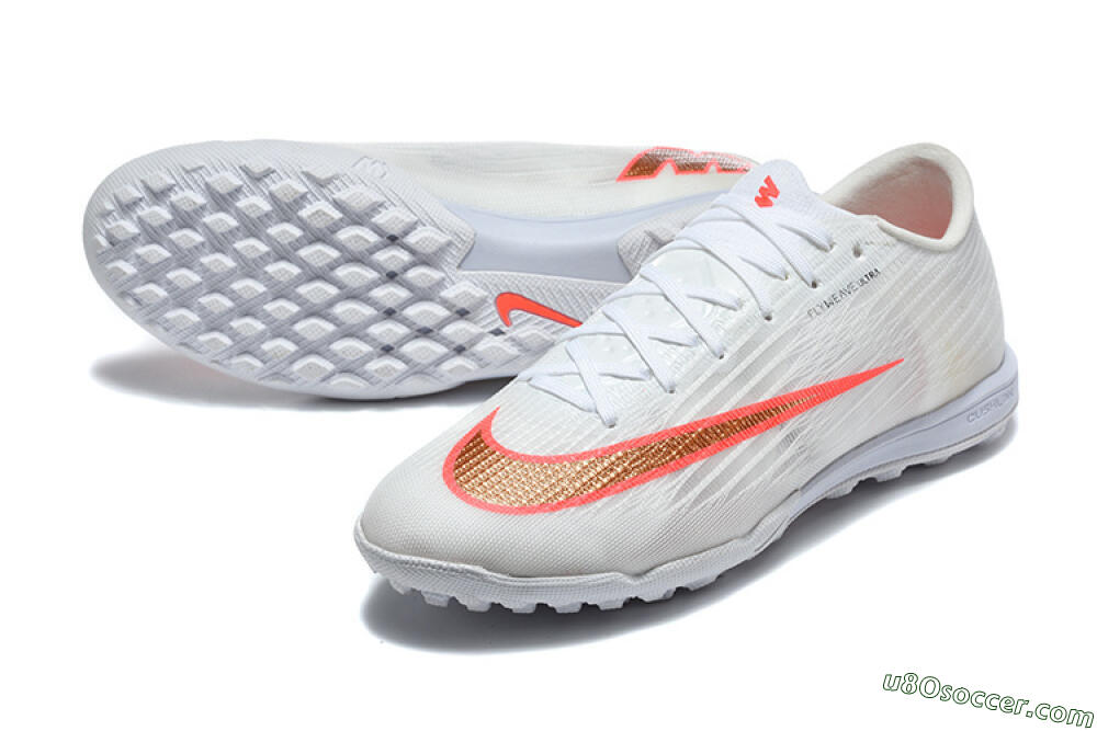 Nike Air Zoom Mercurial Superfly 11 TF Artificial Turf Soccer Shoes - White/Crimson Blaze/Soft Silver 3