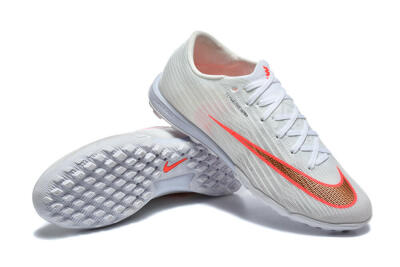 Nike Air Zoom Mercurial Superfly 11 TF Artificial Turf Soccer Shoes - White/Crimson Blaze/Soft Silver