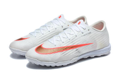 Nike Air Zoom Mercurial Superfly 11 TF Artificial Turf Soccer Shoes - White/Crimson Blaze/Soft Silver