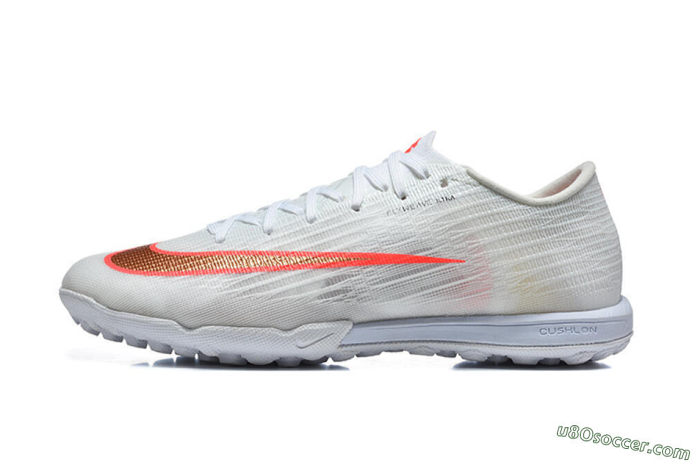 Nike Air Zoom Mercurial Superfly 11 TF Artificial Turf Soccer Shoes - White/Crimson Blaze/Soft Silver 2