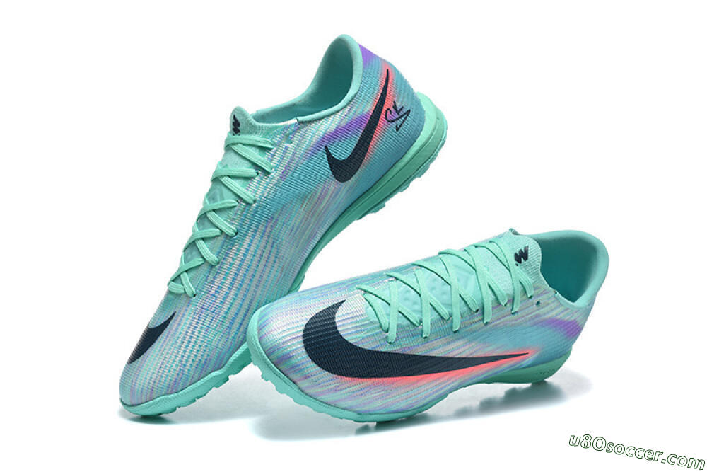 Nike Air Zoom Mercurial Superfly 11 TF Artificial Turf Soccer Shoes - Aqua/Electric Blue/Coral Pink 6