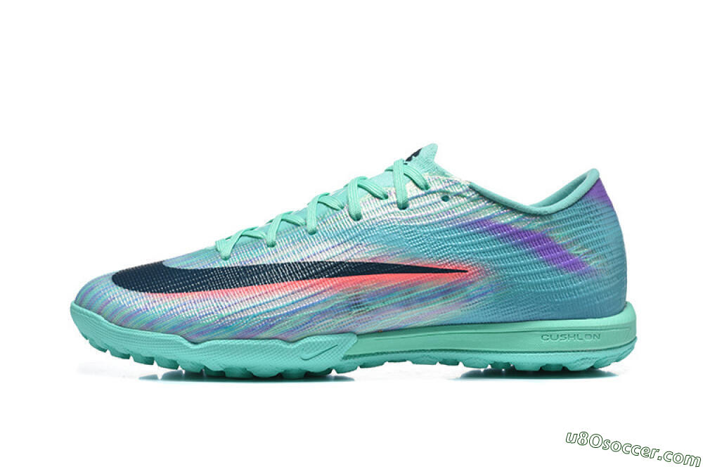 Nike Air Zoom Mercurial Superfly 11 TF Artificial Turf Soccer Shoes - Aqua/Electric Blue/Coral Pink 2