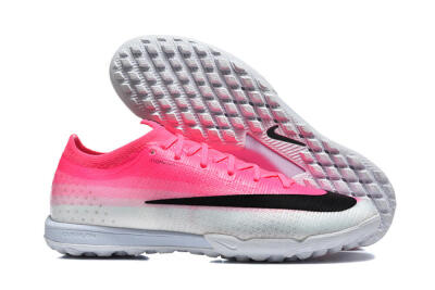 Nike Air Zoom Mercurial Vapor 17 Elite TF Artificial Turf Soccer Shoes - Pink/Vibrant Pink/Light Gray