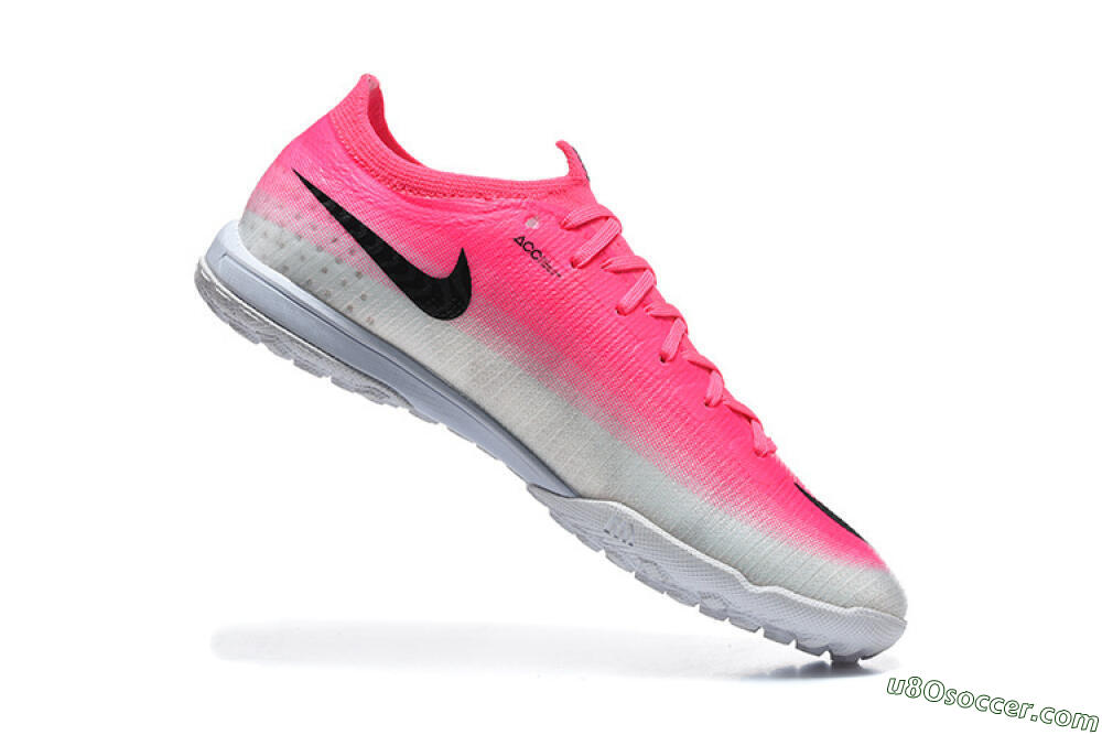 Nike Air Zoom Mercurial Vapor 17 Elite TF Artificial Turf Soccer Shoes - Pink/Vibrant Pink/Light Gray 7