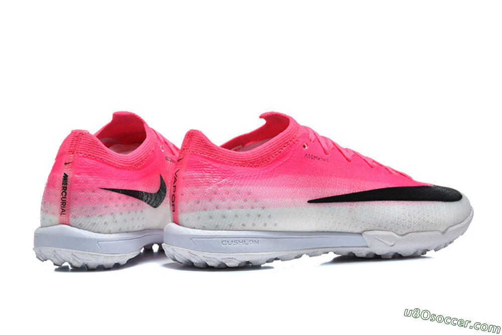 Nike Air Zoom Mercurial Vapor 17 Elite TF Artificial Turf Soccer Shoes - Pink/Vibrant Pink/Light Gray 9