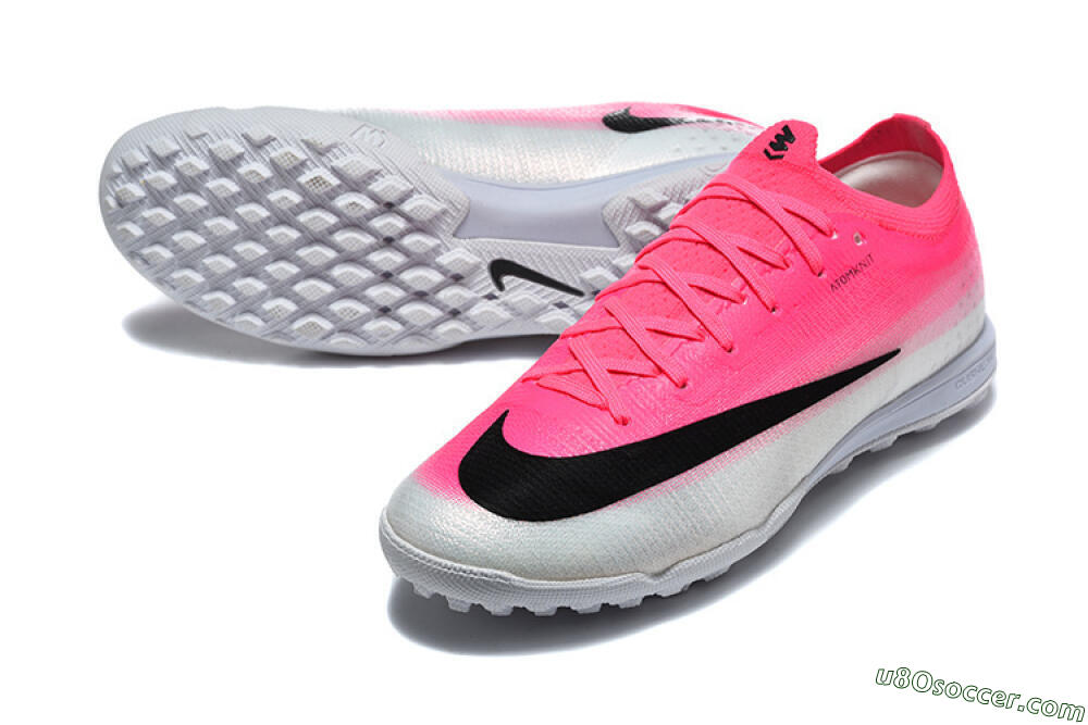Nike Air Zoom Mercurial Vapor 17 Elite TF Artificial Turf Soccer Shoes - Pink/Vibrant Pink/Light Gray 3