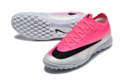 Nike Air Zoom Mercurial Vapor 17 Elite TF Artificial Turf Soccer Shoes - Pink/Vibrant Pink/Light Gray