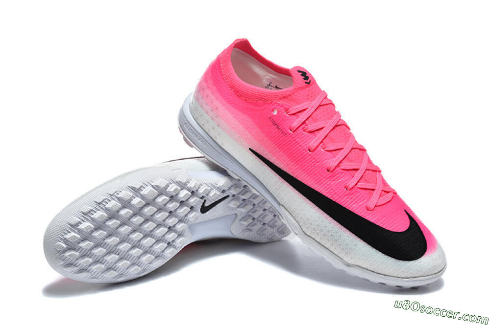Nike Air Zoom Mercurial Vapor 17 Elite TF Artificial Turf Soccer Shoes - Pink/Vibrant Pink/Light Gray 4