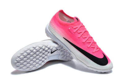 Nike Air Zoom Mercurial Vapor 17 Elite TF Artificial Turf Soccer Shoes - Pink/Vibrant Pink/Light Gray