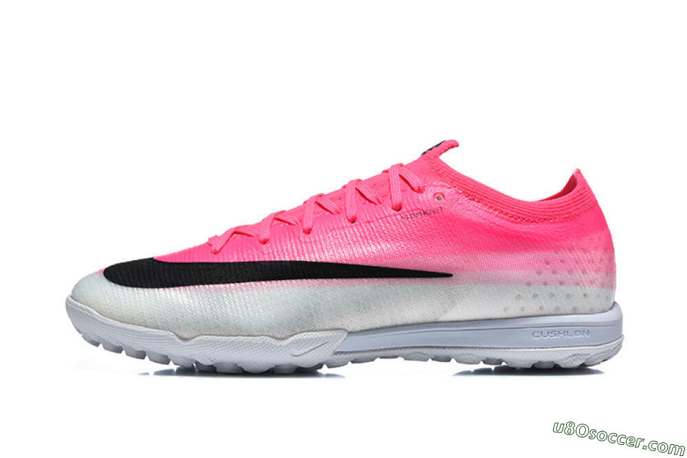 Nike Air Zoom Mercurial Vapor 17 Elite TF Artificial Turf Soccer Shoes - Pink/Vibrant Pink/Light Gray 2