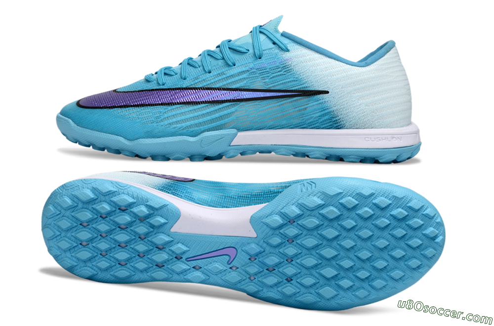 Nike Air Zoom Mercurial Superfly 11 TF Artificial Turf Soccer Shoes - Aqua/Sky Blue/Deep Purple 0