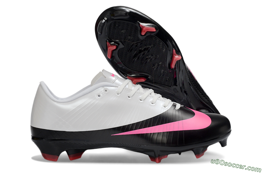 CR7 x Nike Air Zoom Mercurial Vapor 16 Elite AG Firm Ground Soccer Cleats - Black/Hot Pink/White 1