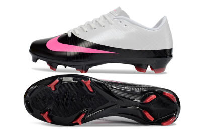 CR7 x Nike Air Zoom Mercurial Vapor 16 Elite AG Firm Ground Soccer Cleats - Black/Hot Pink/White