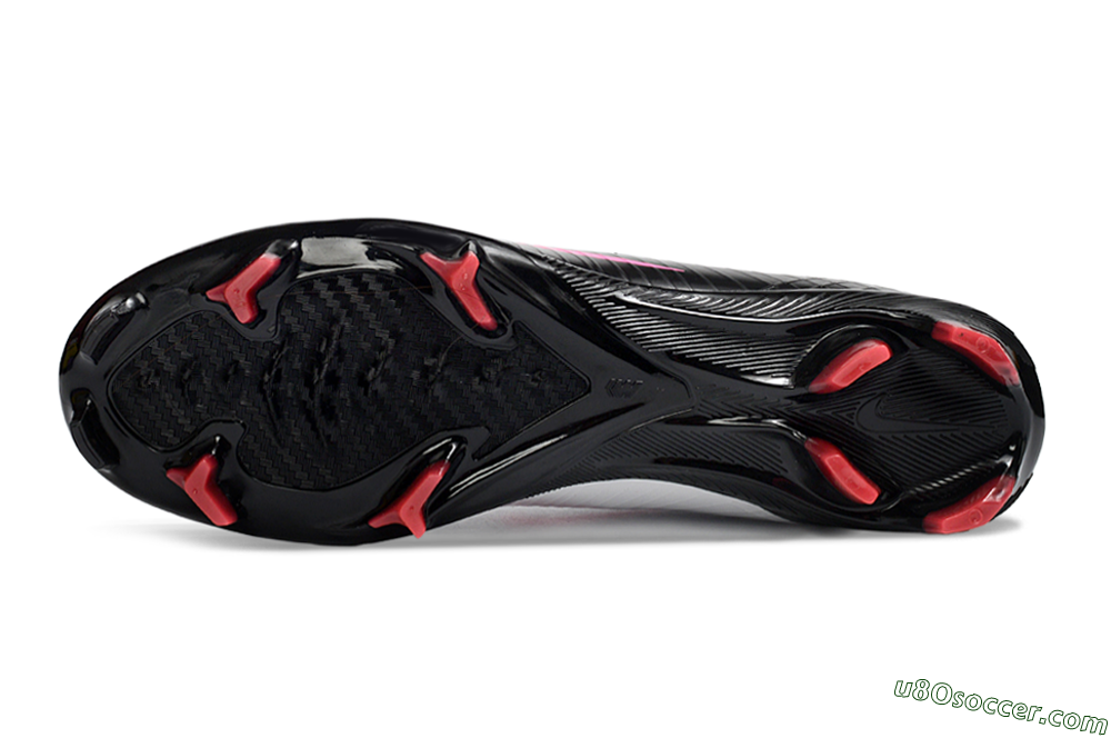 CR7 x Nike Air Zoom Mercurial Vapor 16 Elite AG Firm Ground Soccer Cleats - Black/Hot Pink/White 6