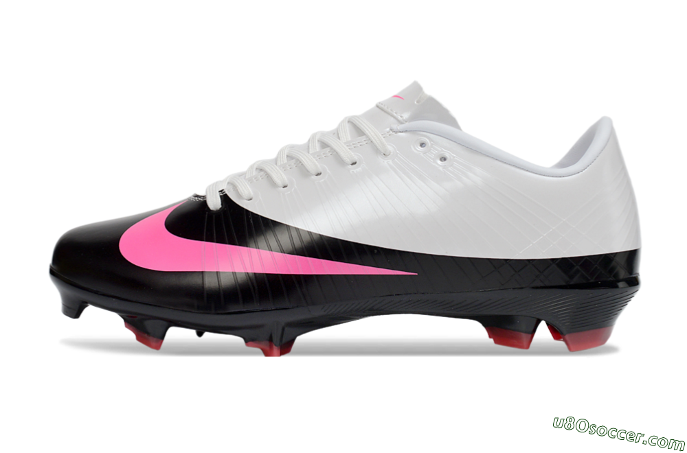 CR7 x Nike Air Zoom Mercurial Vapor 16 Elite AG Firm Ground Soccer Cleats - Black/Hot Pink/White 2