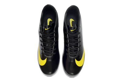 CR7 x Nike Air Zoom Mercurial Vapor 16 Elite FG Firm Ground Soccer Cleats - Black/Sunshine Yellow/Crimson Red