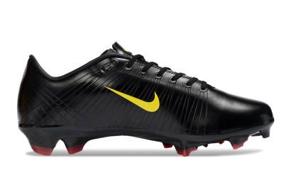 CR7 x Nike Air Zoom Mercurial Vapor 16 Elite FG Firm Ground Soccer Cleats - Black/Sunshine Yellow/Crimson Red