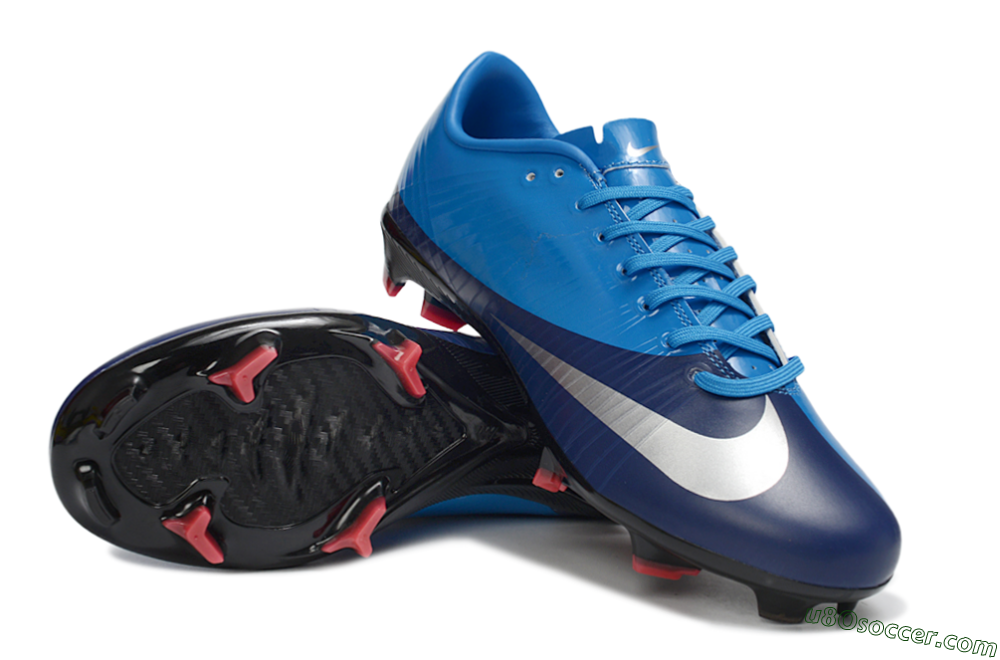 CR7 x Nike Air Zoom Mercurial Vapor 16 Elite FG Firm Ground Soccer Cleats - Blue/Electric Blue/Space Blue 3