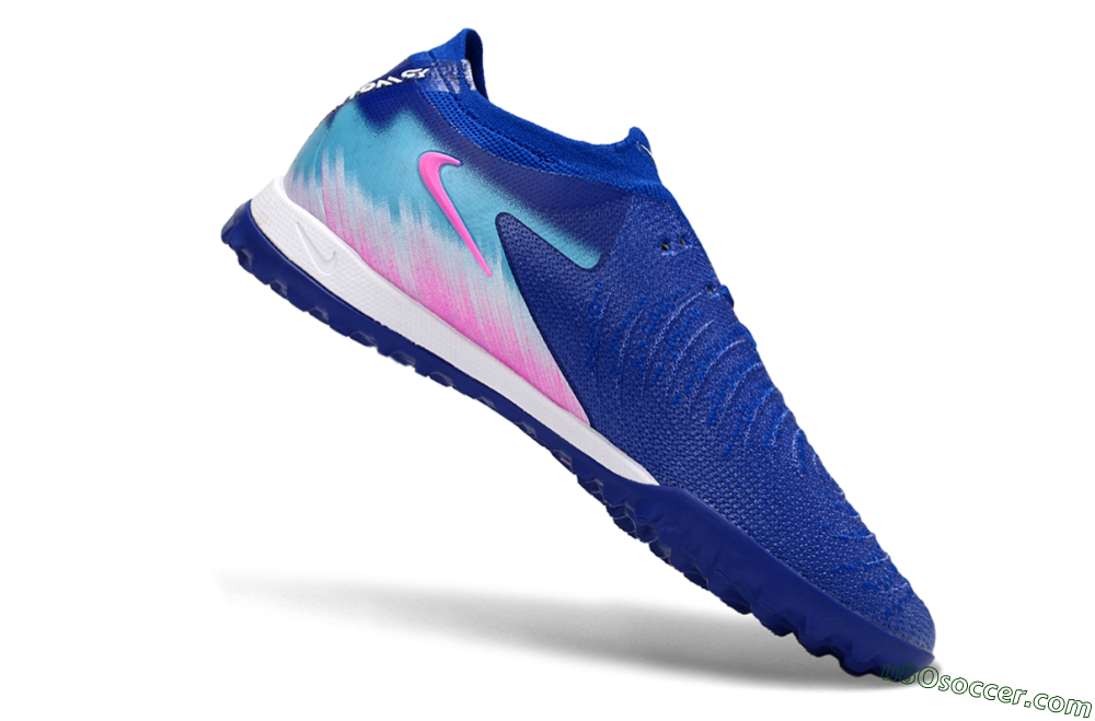 Nike Phantom GX 2 Elite TF Artificial Turf Soccer Shoes - Blue/Electric Pink/Sea Breeze 4