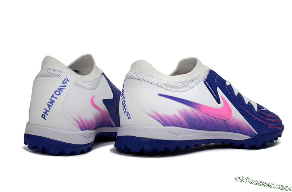 Nike Phantom GX 2 Elite TF Artificial Turf Soccer Shoes - Blue/Electric Blue/Fuchsia Pink 6
