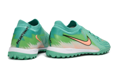 Nike Phantom GX 2 Elite TF Artificial Turf Soccer Shoes - Green/Coral Splash/Tropical Mint