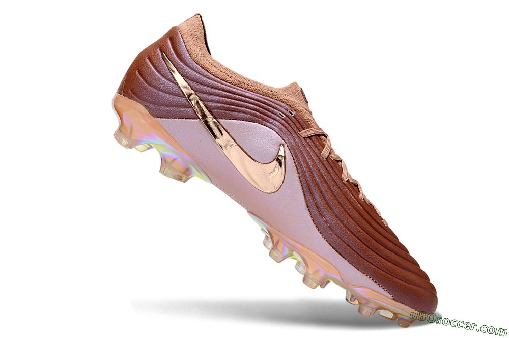Nike Tiempo Legend 11 Elite FG Firm Ground Soccer Cleats - Brown/Rose Gold/Soft Pink 5