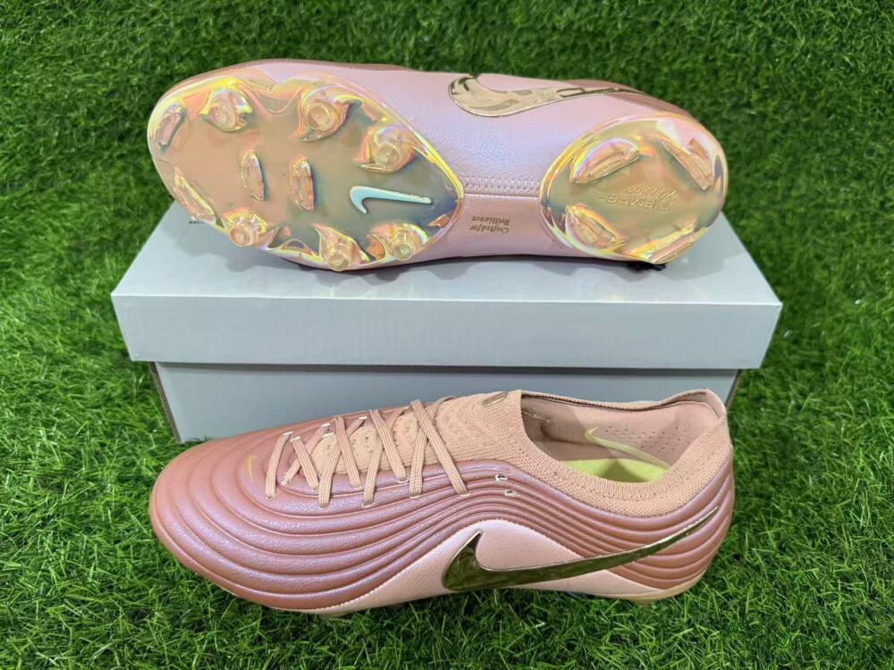 Nike Tiempo Legend 11 Elite FG Firm Ground Soccer Cleats - Brown/Rose Gold/Soft Pink