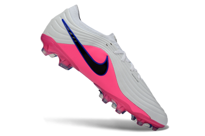 Nike Tiempo Legend 11 Elite FG Firm Ground Soccer Cleats - White/Deep Blue/Fuchsia Pink