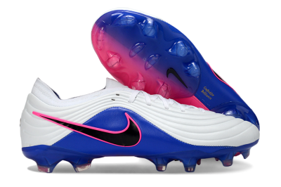 Nike Tiempo Legend 11 Elite FG Firm Ground Soccer Cleats - White/Deep Blue/Fuchsia Pink