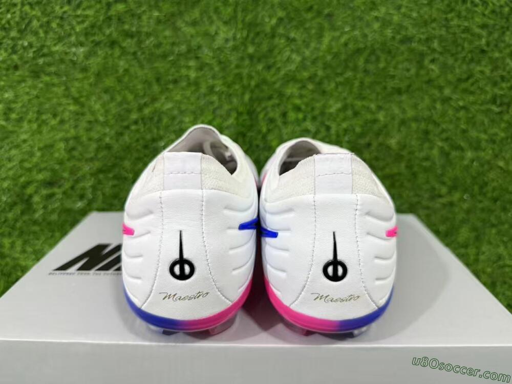 Nike Tiempo Legend 11 Elite FG Firm Ground Soccer Cleats - White/Deep Blue/Fuchsia Pink