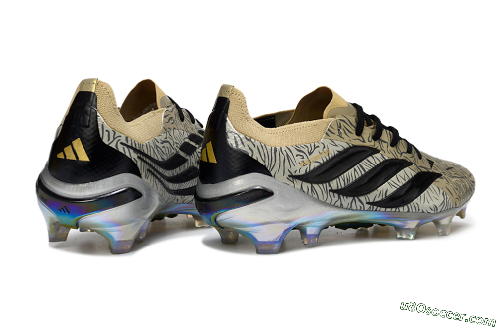 Adidas Predator 26 Elite FG Firm Ground Soccer Cleats - Beige/Desert Sand/Shiny Black 6