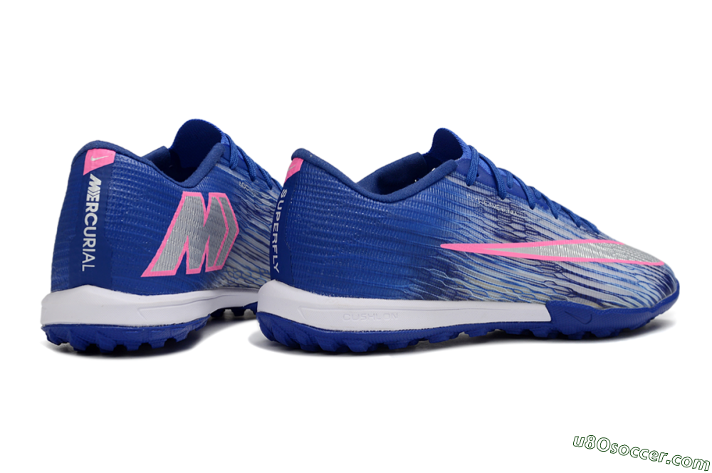 Nike Air Zoom Mercurial Superfly 11 TF Artificial Turf Soccer Shoes - Blue/Electric Blue/Neon Pink 6