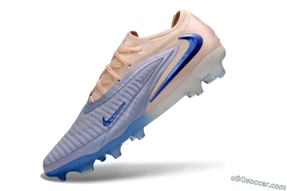 Nike Phantom 6 Elite Low FG Firm Ground Soccer Cleats - Blue/Soft Pink/Light Blue 5
