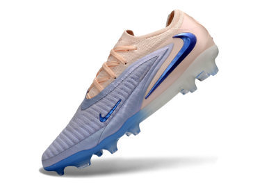 Nike Phantom 6 Elite Low FG Firm Ground Soccer Cleats - Blue/Soft Pink/Light Blue