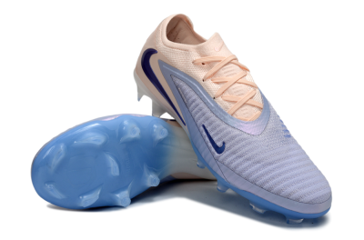 Nike Phantom 6 Elite Low FG Firm Ground Soccer Cleats - Blue/Soft Pink/Light Blue