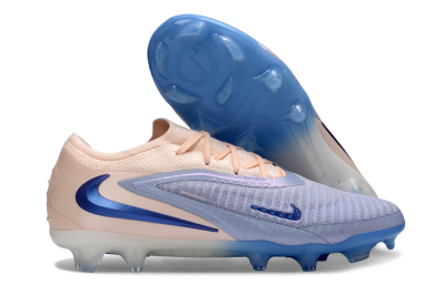 Nike Phantom 6 Elite Low FG Firm Ground Soccer Cleats - Blue/Soft Pink/Light Blue