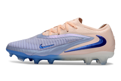 Nike Phantom 6 Elite Low FG Firm Ground Soccer Cleats - Blue/Soft Pink/Light Blue